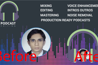 edit your podcast  remove noise reverb and echo from it