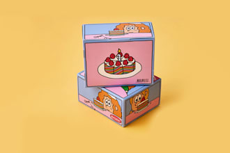 do your box packaging design, product box, mailer box and mockup