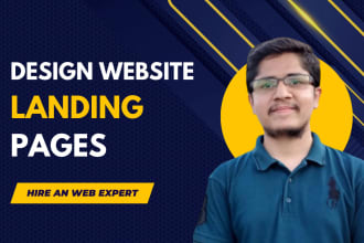 design website landing page or elementor landing page