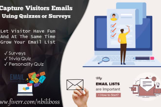 build online quizzes or surveys website