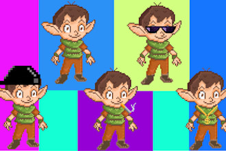 create nft pixel art characters