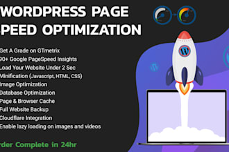increase wordpress,page speed, website speed up ,improve performance