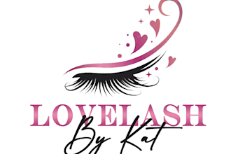 design hair extension eyelash nails beauty salon logo