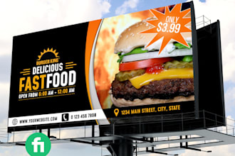 design roll up banner, billboard, yard sign, signage, signboard, or vinyl
