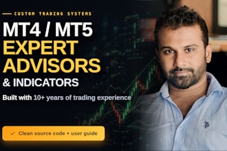 create or modify mt4 mt5 indicator or expert advisor  ea