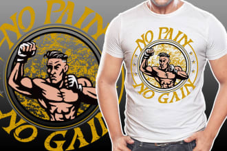 design gym crossfit fitness workout streetwear sports logo t shirt for you