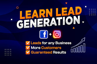 teach you facebook ads and instagram ads to generate leads