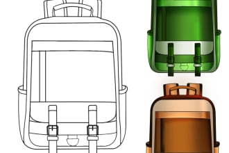 create a bag design and detailed technical drawings