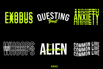 design a typographic t shirt for your streetwear brand