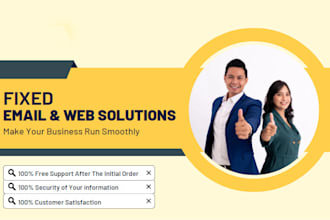 fix email issues on both microsoft outlook and webmail