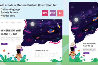draw amazing flat illustrations for your UI or web page