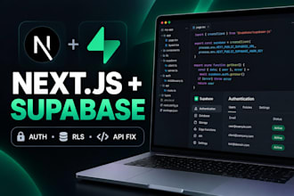 fix nextjs supabase auth database and API issues
