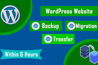 migrate, transfer, backup and clone wordpress website