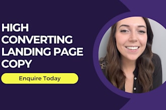 write high converting landing page copy