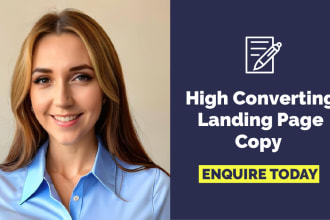 write high converting landing page copy