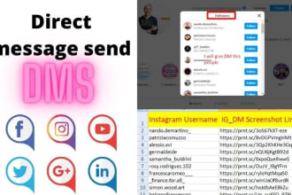 dms ,direct message send instagram and facebook