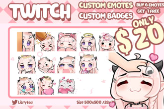 create anime custom emotes for your twitch or discord
