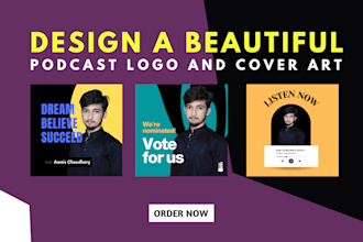 design professional podcast logo and cover art