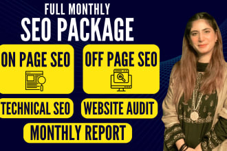 do  monthly on page seo optimization service for wordpress wix