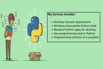 do any programming task in python