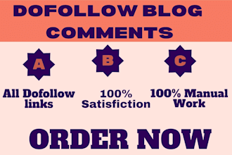do 200 manual high quality dofollow blog comments backlink