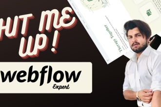 develop a fully responsive webflow landing page website
