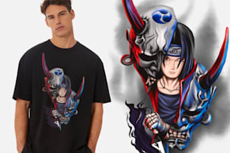 custom illustration images for merchandise or t shirt design