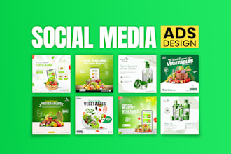 do social media post design, facebook ads design, instagram post, meta ads