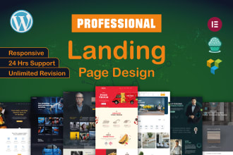 design creative one page or landing page website