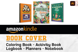 design KDP book cover, amazon kindle low content book
