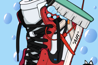 do awesome sneakers illustrations