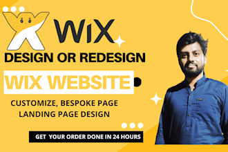 create wix website design or redesign wix website