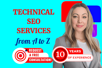 do a technical SEO audit, fix issues, and submit to the web
