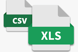 write python scripts to convert csv or excel files