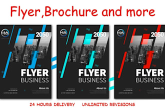 design premium flyer,poster,brochure,bussines flyer design