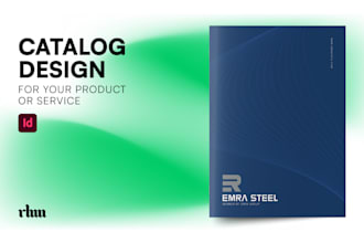 design premium products and services catalog