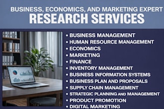 research on business, economics, marketing, and finance