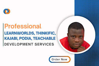 setup online course on kajabi, learnworlds, learndash, thinkific, podia