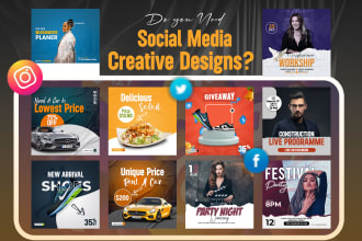 do facebook instagram digital flyer poster banner social media ads post