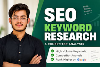 do keyword research and competitor analysis for top ranking