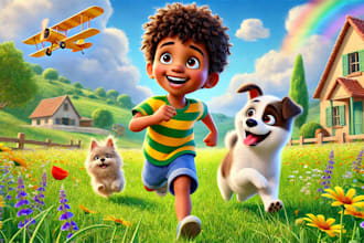 create children book illustration and cover design expert