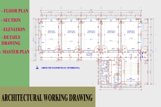 do architectural and civil working drawings in autocad