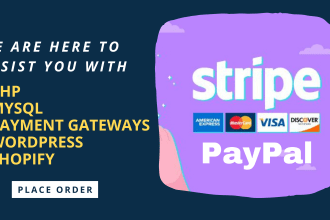 implement payment gateways like stripe and paypal in website