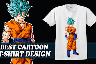 draw best cartoon t shirt design