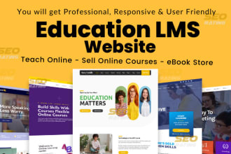 create wordpress lms learndash buddyboss professional website