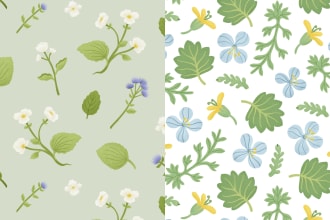 create a seamless floral pattern