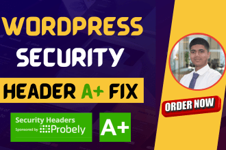 fix wordpress header, http security header to improve wordpress website security