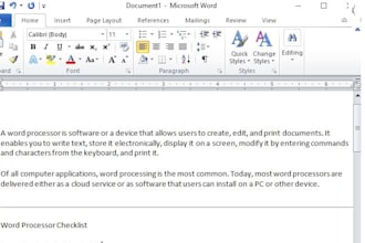 create data entry work for ms office
