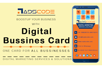 do design digital business card in 24 hours for mobile