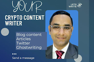 be your defi and crypto content writer
